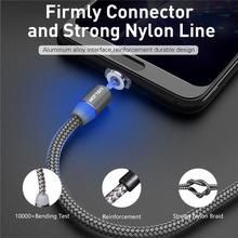 USLION Magnetic USB Cable Fast Charging USB Type C Cable