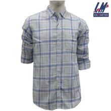 KILOMETER Blue Checkered Shirt For Men