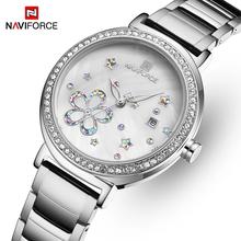 NAVIFORCE NF5016 Women's Shiny Star Stainless Steel Elegant Quartz Watch