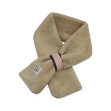 Faux Fur Solid Muffler For Women