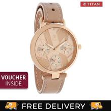 Titan Rose Gold Dial Chronograph Watch For Women - 95079WL01