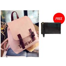 Korean Design PU Leather School Laptop Fashion Backpack