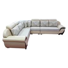Sunrise Furniture HS-55 L-Shape Wooden Sectional Sofa - OffWhite