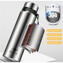 Electromax Vacuum Flask Thermosteel Flip Lid Steel Flask - 1000 ml