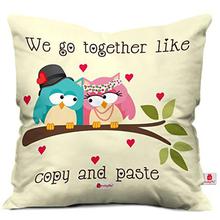 Indigifts Love Couple Gift Valentine Together Couple Cushion Cover