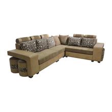 Brown L Shaped Sofa Set