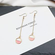 Hollow Semicircle Design Elegant Geometric Dangle Drop Earring