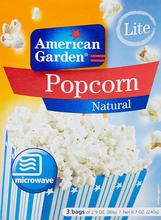 American Garden Microwave Popcorn, Natural Light (240g)