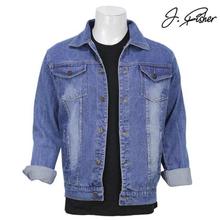 J.Fisher Light Blue Wash Denim Jacket For Men