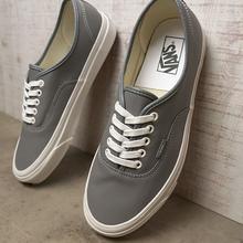 Vans Leather Authentic Grey Shoes for Unisex 2219S