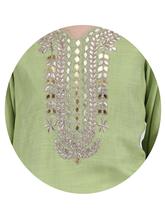 Sage Green Gota Patti  Long Tail Party Wear kurti By "Paislei"