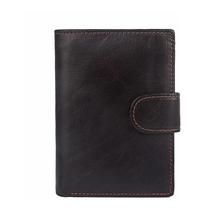 MACHOSSY Genuine Leather Men Wallet Crazy Horse Coin