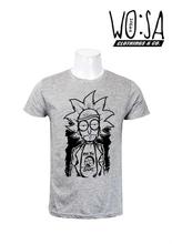 Grey Rick And Morty Printed T-shirt For Men