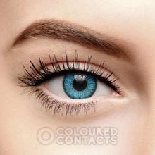 cosmetic powerless contact lens in sky blue color