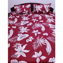 Red Leaves Single with Single Pillow Case