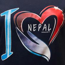 Phalano Luga: Women`s T-Shirt ‘I love Nepal`