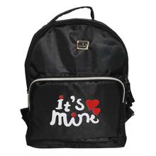 Black Its Mine Backpack for Women