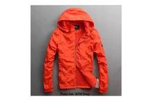 Hi-fashion Double Layer lightweight Summer Windcheater For Men-Orange