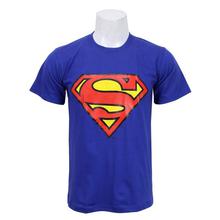 Men's Superman Printed Blue Tshirt