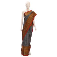 Printed Silk saree with golden border