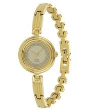 Titan Analog Champagne Dial Women'S Watch - 2558Sl02