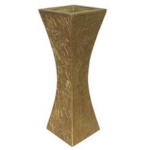 Golden Textured Flower Vase