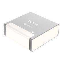 TUTUO 40W 4 Ports USB Charger Fast Quick Charge 3.0 Desktop Power Adapter for Samsung S8 Xiaomi IPHONE - Silver