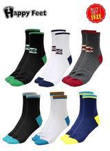Happy Feet Pack of 6 Sports Colour Socks - Buy 1 Get 1 Free (1016)