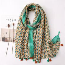 Korean Style Sun Protection Premium Printed Scarves For