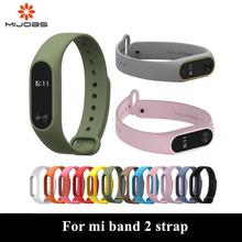 Mijobs mi band 2 Strap Bracelet Accessories Pulseira Miband 2 Replacement Silicone Wriststrap Smart Wrist for Xiaomi Mi Band 2