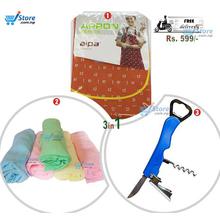 3 in 1 Kitchen Combo ( KC-3 ) - Apron + Kitchen Towel + Bottle Opener