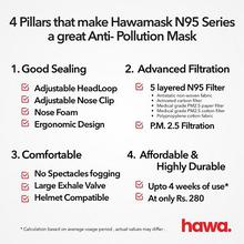 Hawamask N95 Series (Maroon) (HAW1)