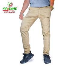 Virjeans Stretchable Cotton Skinny Choose Pants For Men Cream-(VJC 696)