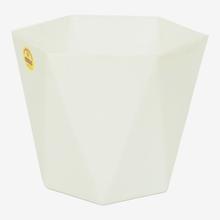 White Gem  Plastic Diamond Design Flower Pot, Gamala Size- 5 Inch 4001