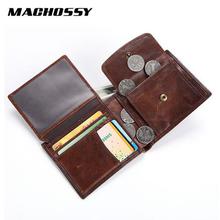 Vintage Men Wallets Soft Genuine Leather Wallet Large