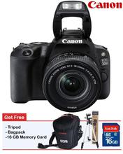 Canon EOS 200D 24.2MP Digital SLR Camera With EF-S18-55 IS STM (16 GB Card + Bagpack + Tripod) - (GHA1)