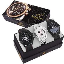 Piraso Times - Combo Set of 3 Watches for Boy's & Men's-