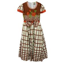 Multicolored Flower Printed Frock For Girls