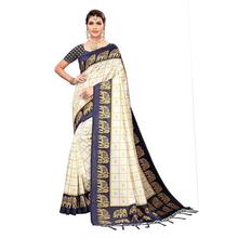 Anni Designer Women's Mysore Silk Printed Saree Border