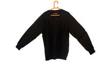 Men Knitted Design Sweater – Black