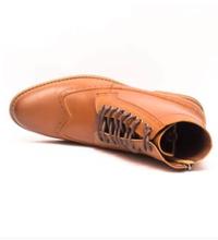 Caliber Shoes Tan Brown Lace Up Lifestyle Boots For Men - ( 507 C)