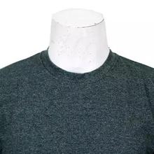 Round Neck Textured T-Shirt For Men- Greenish Grey