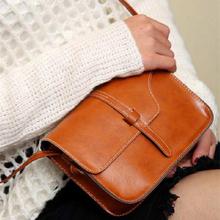 Retro Synthetic Leather Mini Cross Body Bag