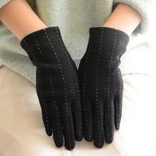 Fashion Elegant Female Wool Touch Screen Gloves Winter Women