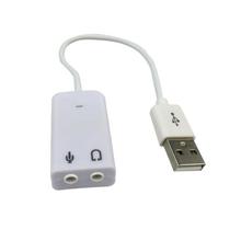 7.1 Channel USB 2.0 Sound Adapter - White