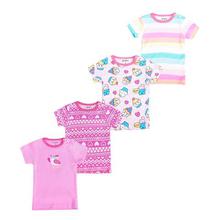 Redkite 5 Pcs/Lot Baby Girl T Shirt Breathable 100% Cotton Spring