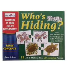 Creative Educational Aids Who's Hiding Puzzle - Green