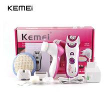 Kemei KM-3066 6-In-1 Rechargeable Multifunctional Epilator For Women