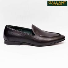 Gallant Gears Black Slip on Formal Leather Shoes For Men - (139-15)
