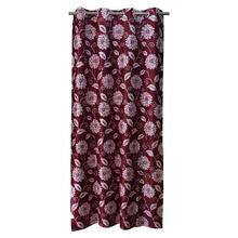 Samrat Curtains With Red Floral Design